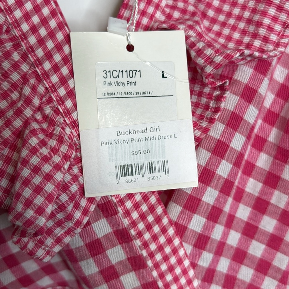 NWT Compañia Fantastica Gingham Midi‎ Dress - L - Picture 5 of 7